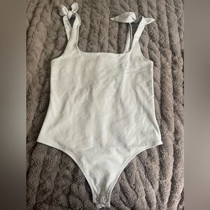 Baby blue express thong style body suit